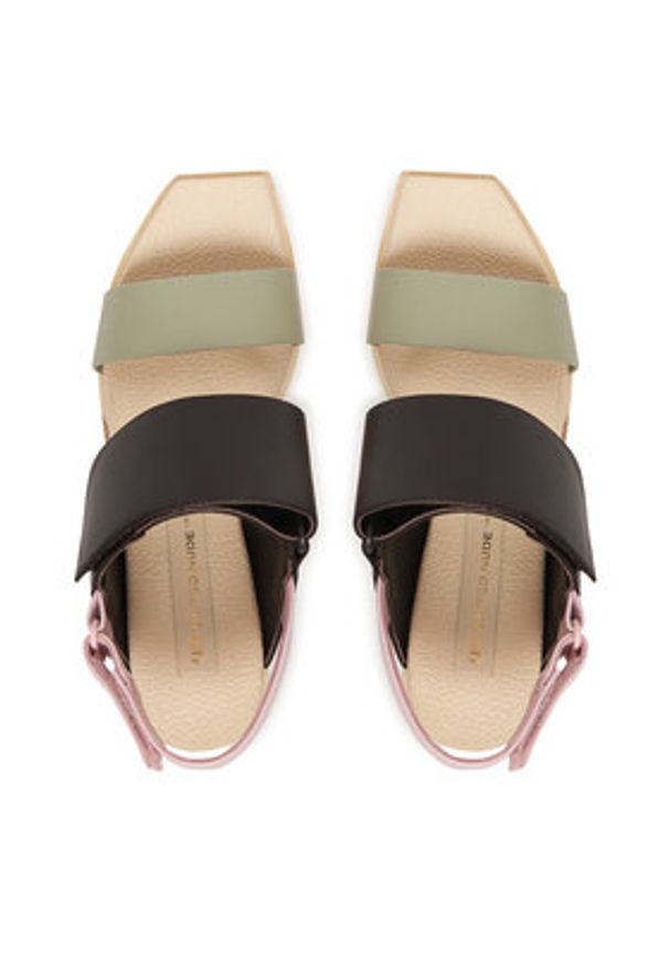 United Nude Sandały Delta Wedge Sandal 1041345616 Kolorowy. Materiał: skóra. Wzór: kolorowy