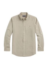 Polo Ralph Lauren Koszula 710968913001 Beżowy Custom Fit. Typ kołnierza: polo. Kolor: beżowy. Materiał: bawełna #4