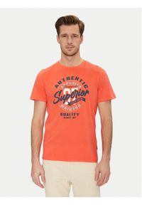 Blend T-Shirt 20717758 Pomarańczowy Regular Fit. Kolor: pomarańczowy. Materiał: bawełna