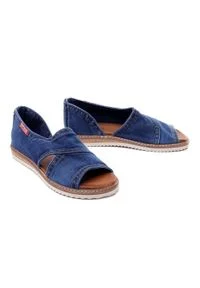 Artiker Relaks - ARTIKER RELAKS 46C0211 jeans, sandały damskie. Kolor: niebieski. Materiał: jeans #1
