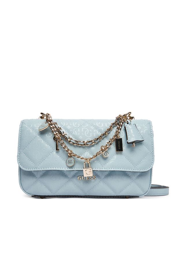 Guess Torebka HWGG99 12200 Błękitny. Kolor: niebieski. Materiał: skórzane