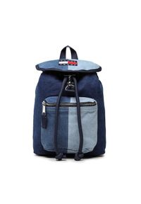 Tommy Jeans Plecak Tjw Heritage Backpack Denim AW0AW14821 Granatowy. Kolor: niebieski. Materiał: materiał #1