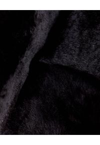 ALMAROSAFUR - Czarny płaszcz Giada. Kolor: czarny. Długość rękawa: długi rękaw. Długość: długie. Styl: klasyczny #5