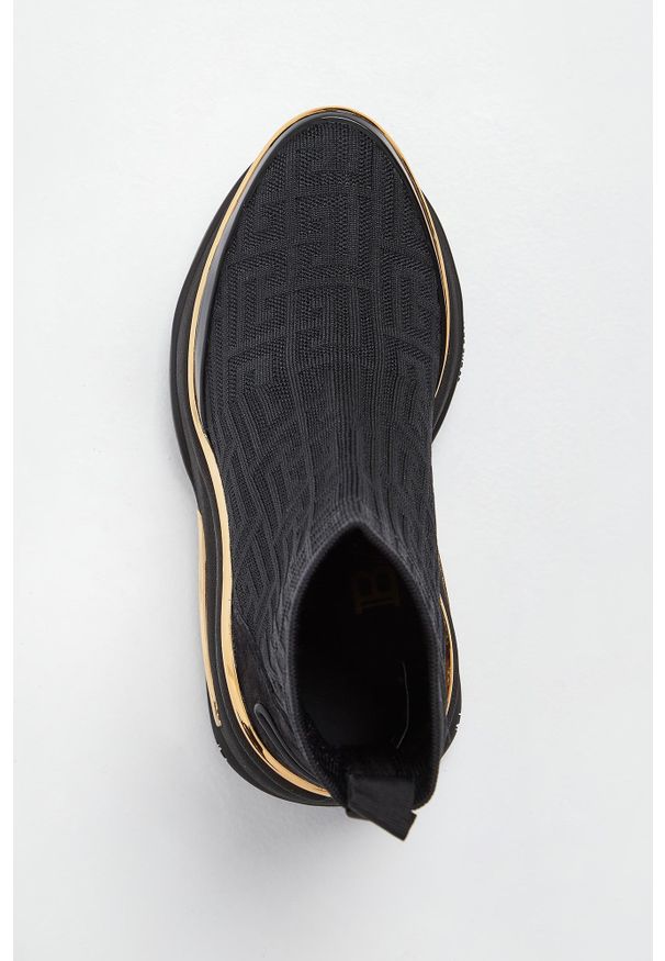 Balmain - Botki damskie na koturnie BALMAIN. Obcas: na koturnie