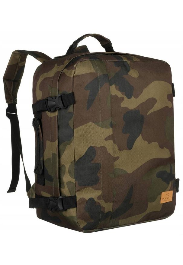 ROVICKY - Plecak podróżny Rovicky RV-PL-ZERO c. zielony. Kolor: zielony. Styl: militarny