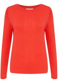 Cream Sweter Crdela Knit 10611709 Czerwony Regular Fit. Kolor: czerwony. Materiał: wiskoza #6