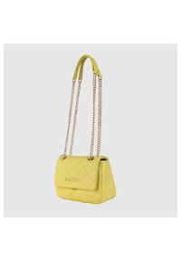 Valentino by Mario Valentino - VALENTINO Pikowana mała żółta torebka ocarina satchel. Kolor: żółty. Materiał: pikowane. Rozmiar: małe #4