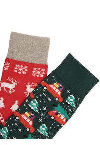 Lasocki Zestaw 2 par wysokich skarpet męskich 2MB-004-AW23 (2-pack) Kolorowy. Materiał: materiał. Wzór: kolorowy