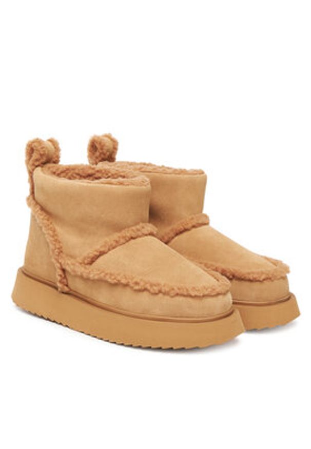 Inuikii Śniegowce Shearling Micro 1001.026.0011 Beżowy. Kolor: beżowy. Materiał: skóra, zamsz