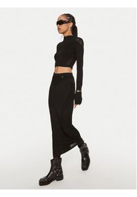 Patrizia Pepe Bluzka 8K0218 K195 K103 Czarny Slim Fit. Kolor: czarny. Materiał: syntetyk #4