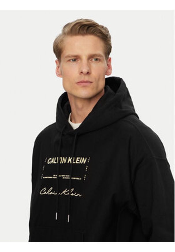 Calvin Klein Jeans Bluza LV04RF247G Czarny Regular Fit. Kolor: czarny. Materiał: bawełna
