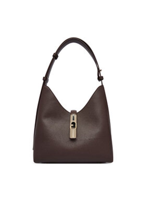 Furla Torebka Goccia S WB01979 BX3353 CN 2460S Brązowy ciemny. Kolor: brązowy. Materiał: skórzane