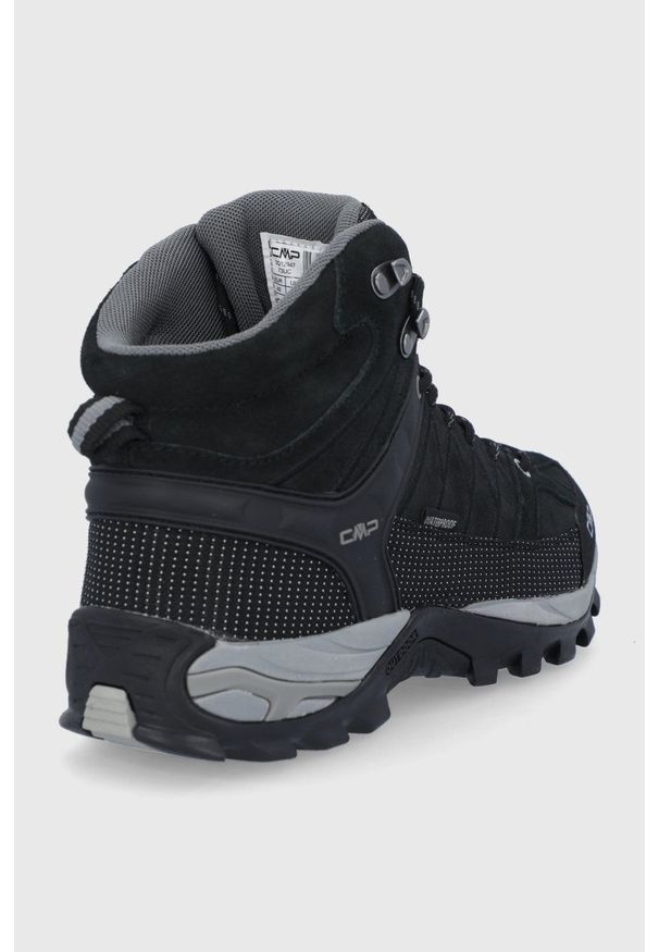 CMP Buty Rigel Mid Trekking męskie kolor czarny. Zapięcie: sznurówki. Kolor: czarny. Materiał: guma. Sport: turystyka piesza