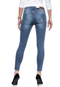 Wrangler - WRANGLER CROP SKINNY DAMAGED BLUE W28MLU86J