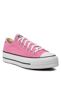 Converse Trampki Chuck Taylor All Star Lift Platform Ox A06508C Różowy. Kolor: różowy. Materiał: materiał. Obcas: na platformie #5