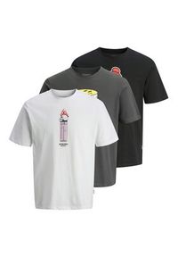 Jack & Jones Komplet t-shirtów Holiday Skull 12294420 Kolorowy Regular Fit. Materiał: bawełna. Wzór: kolorowy #9