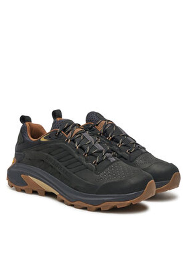 Merrell Trekkingi Moab Speed 2 Leather Waterproof J037783 Czarny. Kolor: czarny. Materiał: materiał. Sport: turystyka piesza
