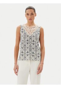 JDY Top Dodo 15296246 Écru Regular Fit. Kolor: kremowy. Materiał: syntetyk #1
