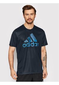 Adidas - adidas T-Shirt Aeroready Seasonals HD4333 Granatowy Regular Fit. Kolor: niebieski. Materiał: syntetyk #1
