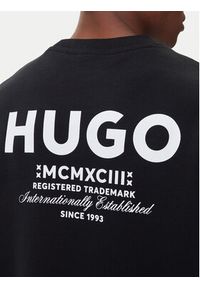 Hugo - HUGO Bluza Naviu 50510732 Czarny Loose Fit. Kolor: czarny. Materiał: bawełna #4