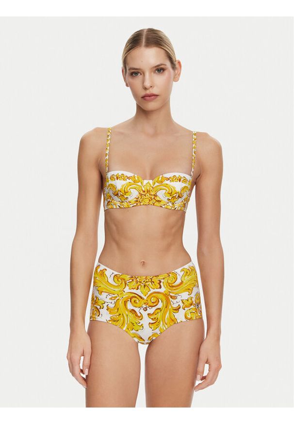 DOLCE & GABBANA - Dolce&Gabbana Bikini O8A27J ONR14 Żółty. Kolor: żółty. Materiał: syntetyk