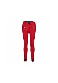 PEAK MOUNTAIN - Damskie spodnie narciarskie softshell Peak Mountain Afuzzon L86. Kolor: czerwony. Materiał: softshell. Sezon: zima. Sport: narciarstwo #1