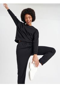 Sinsay - Bluza bawełniana - czarny. Kolor: czarny. Materiał: bawełna