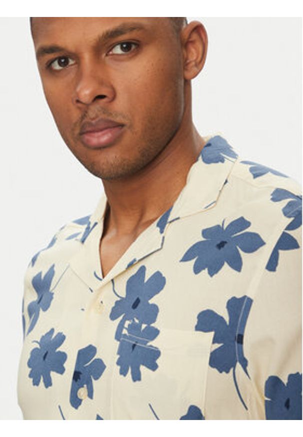 Blend Koszula 20717690 Beżowy Regular Fit. Kolor: beżowy. Materiał: wiskoza