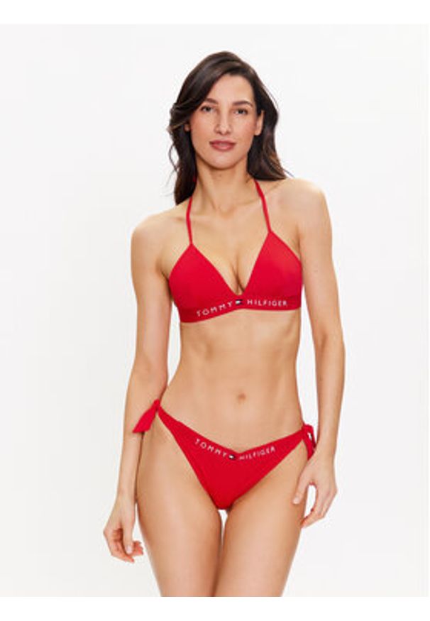 TOMMY HILFIGER - Tommy Hilfiger Góra od bikini UW0UW04109 Czerwony. Kolor: czerwony. Materiał: syntetyk