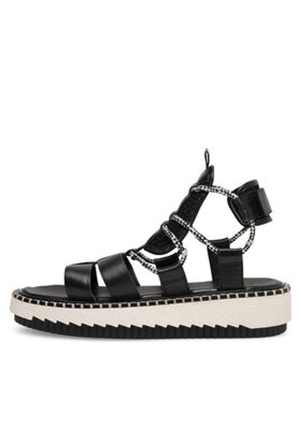 Badura Sandały BEKI-01W3-005 Czarny. Kolor: czarny. Materiał: materiał