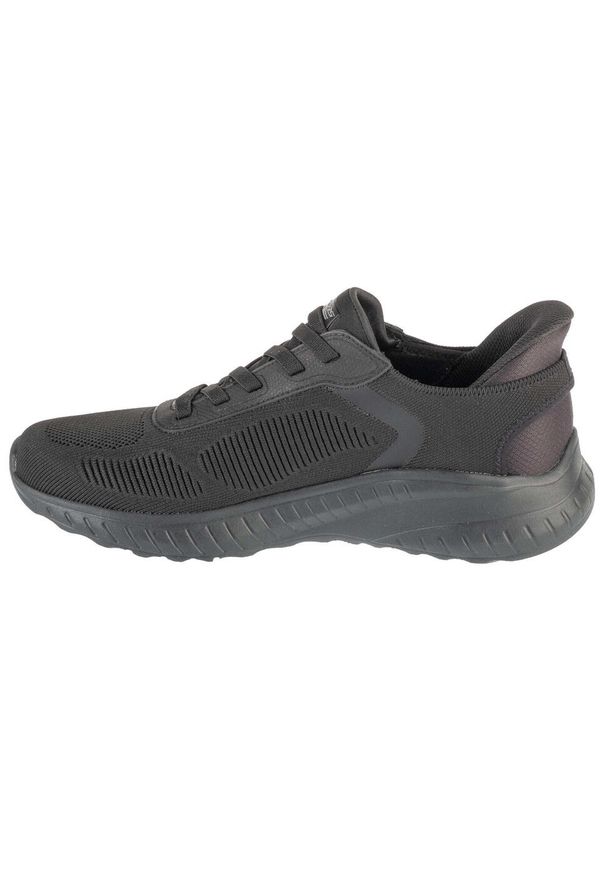skechers - Adidasy Skechers Bob Squad Chaos - Solid Step, Mężczyźni. Kolor: czarny. Materiał: materiał. Sport: fitness