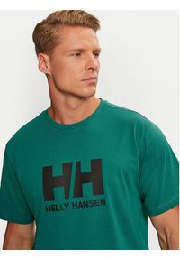 Helly Hansen T-Shirt Logo 30396 Zielony Regular Fit. Kolor: zielony. Materiał: bawełna #5