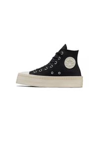 Buty sportowe Converse Chuck Taylor Modern. Kolor: czarny. Materiał: materiał. Styl: sportowy #1