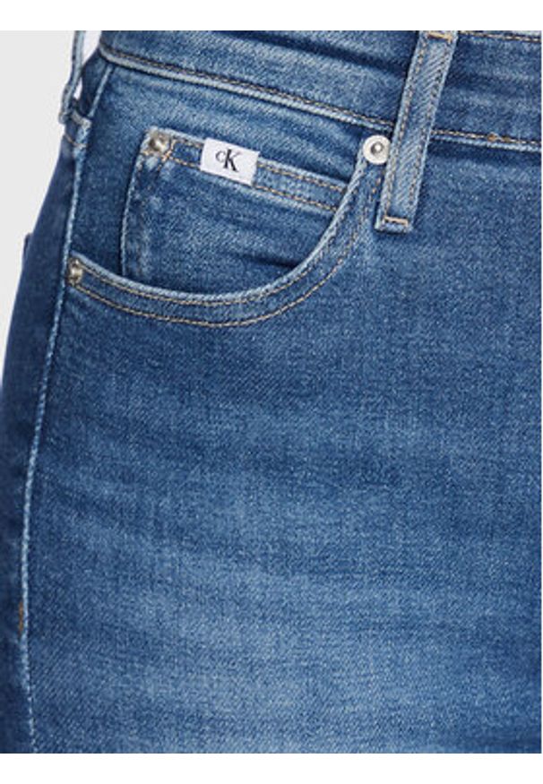 Calvin Klein Jeans Jeansy J20J220198 Niebieski Skinny Fit. Kolor: niebieski