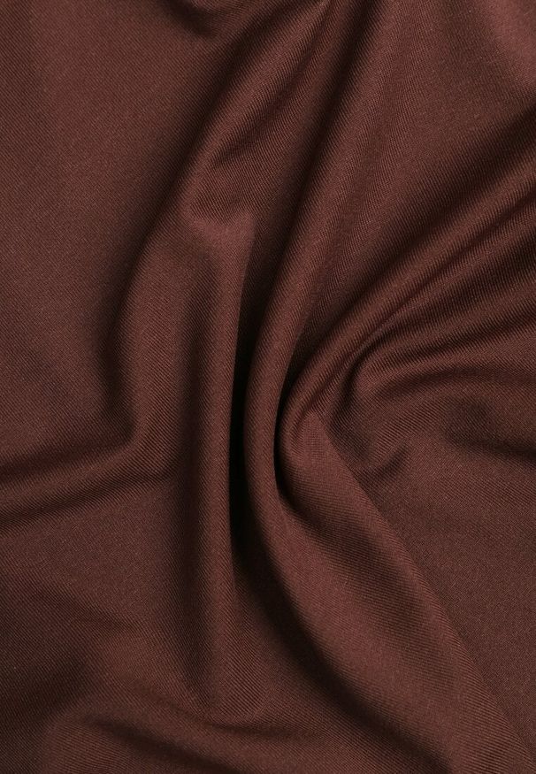 Renee - Brązowa Bluzka Longsleeve Vices z Asymetrycznym Dekoltem Fertie. Okazja: na co dzień. Kolor: brązowy. Materiał: jeans. Długość rękawa: długi rękaw. Długość: długie. Styl: casual, elegancki