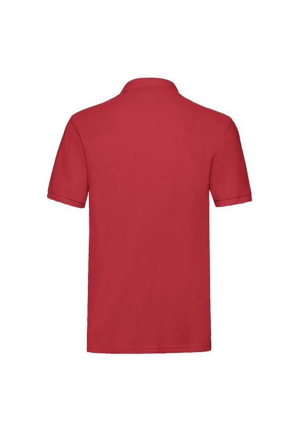FRUIT OF THE LOOM - Męska Koszulka Polo Premium. Typ kołnierza: polo. Kolor: czerwony