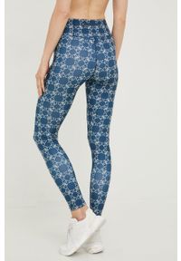 Guess legginsy damskie kolor granatowy wzorzyste. Kolor: niebieski. Materiał: skóra #3