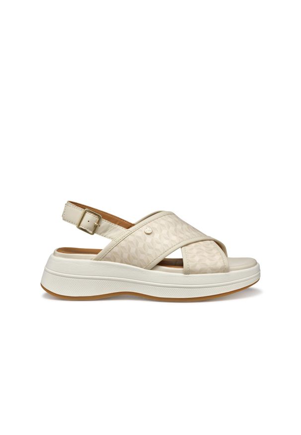 Sandały damskie Geox Spherica Ecub-3 S B. Kolor: beżowy. Sezon: lato