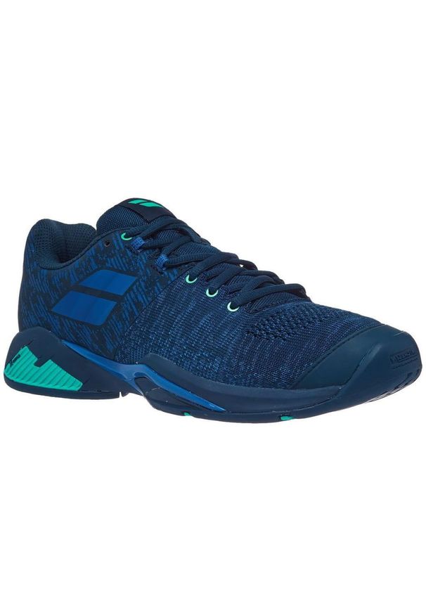 Buty tenisowe męskie Babolat Propulse Blast AC dark blue/viridian green 43. Kolor: niebieski. Sport: tenis