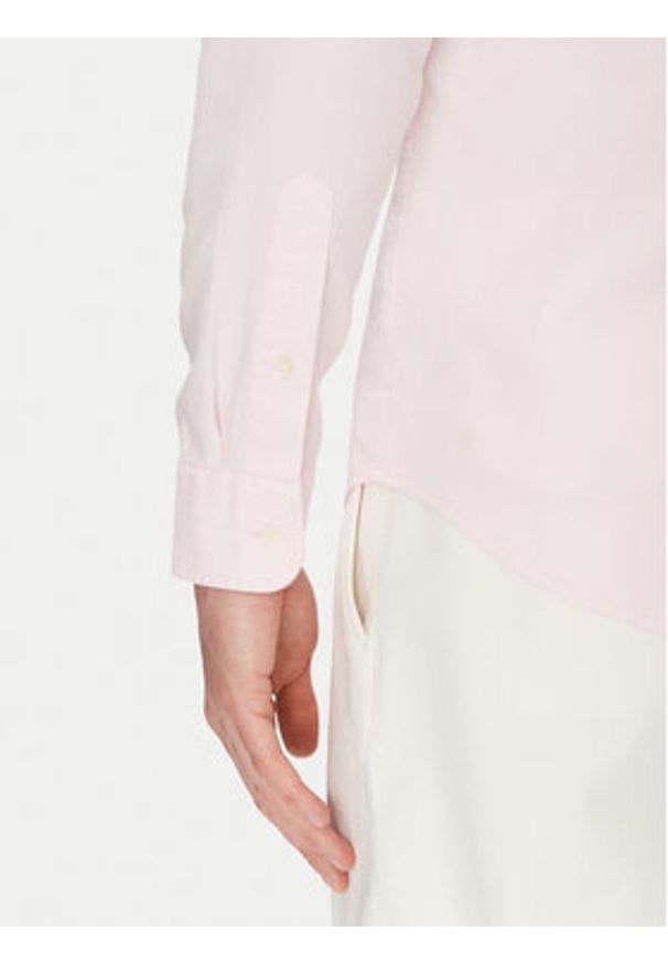 TOMMY HILFIGER - Tommy Hilfiger Koszula MW0MW38556 Różowy Slim Fit. Kolor: różowy. Materiał: bawełna