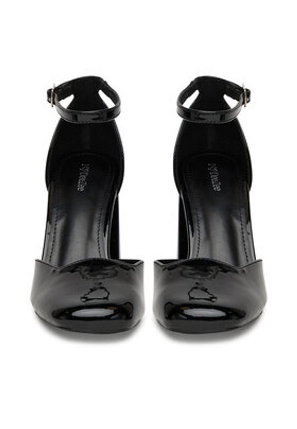 DeeZee Czółenka LWRK321-1 Czarny. Kolor: czarny. Materiał: skóra