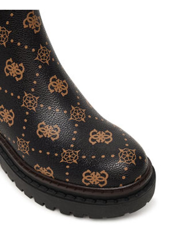 Guess Sztyblety FLTLNA FAL10 Brązowy. Kolor: brązowy. Materiał: skóra