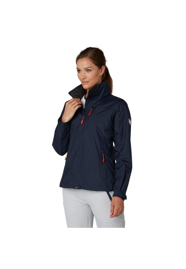 Kurtka żeglarska damska Helly Hansen Crew Hooded Midlayer. Kolor: niebieski. Materiał: syntetyk. Sport: żeglarstwo