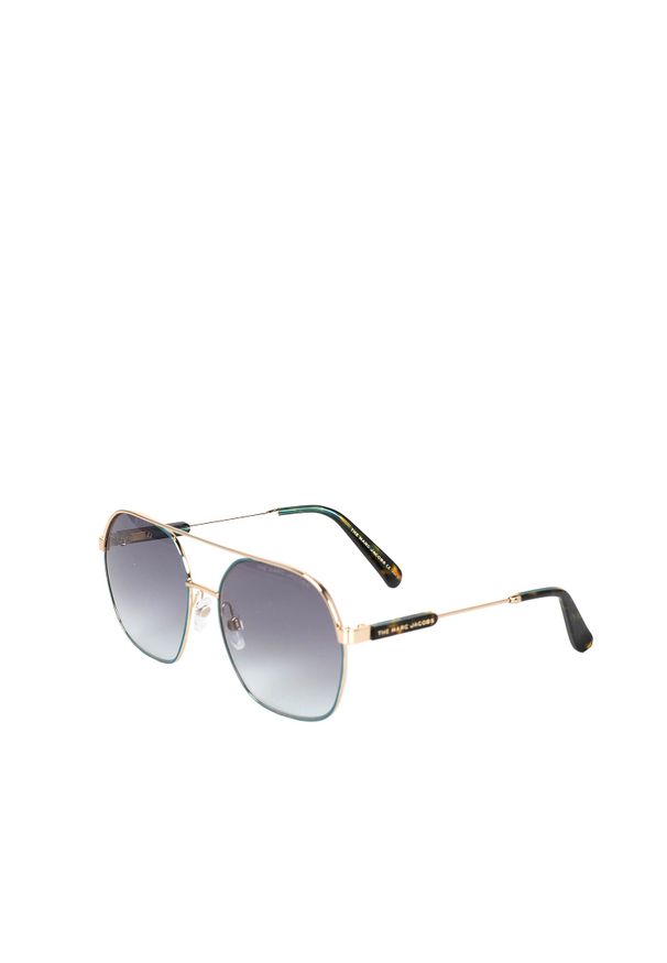 MARC JACOBS - Marc Jacobs Okulary "Marc 576/S" | Marc 576/S OGA | Kobieta | Zielony, Złoty. Kształt: owalne. Kolor: zielony, wielokolorowy, złoty. Materiał: materiał