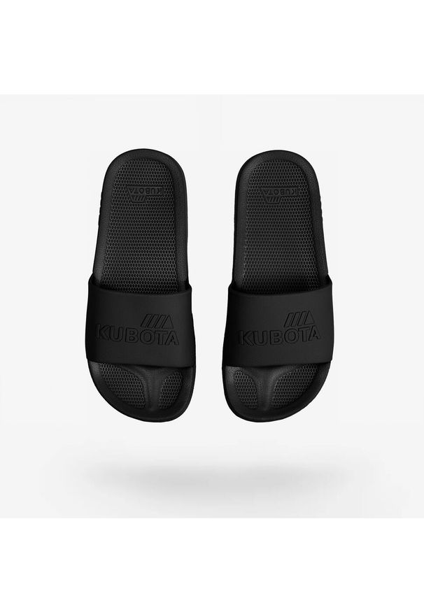 Klapki Damskie Basenowe Kubota Basic Plain Czarne. Kolor: zielony, brązowy, wielokolorowy. Styl: sportowy