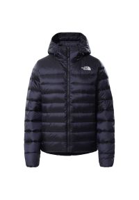 Kurtka The North Face Aconcagua 0A5GM53BP1 - granatowa. Typ kołnierza: kaptur. Kolor: niebieski. Materiał: nylon, materiał, syntetyk, puch. Wzór: aplikacja