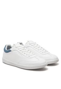 Calvin Klein Sneakersy Low Top Lace Up Lth HM0HM01790 Biały. Kolor: biały. Materiał: skóra