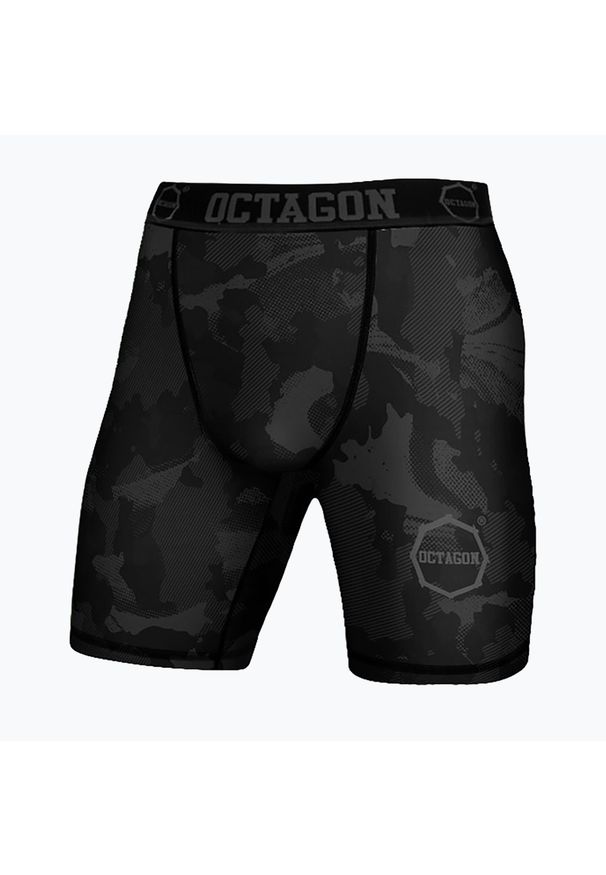 OCTAGON - Spodenki kompresyjne męskie Octagon Camo Night. Kolor: czarny