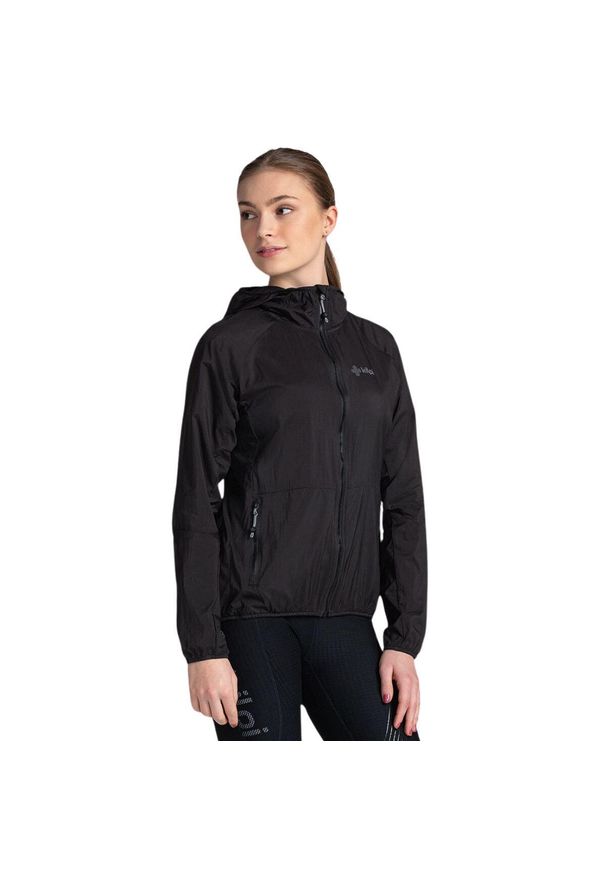Kurtka damska Kilpi Rosa. Kolor: czarny. Materiał: nylon. Sport: turystyka piesza