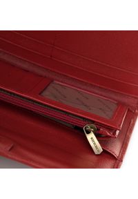 Wittchen - Duży portfel damski rozkładany ze skóry lakierowanej bordowy. Kolor: czerwony. Materiał: skóra, lakier. Wzór: aplikacja #4